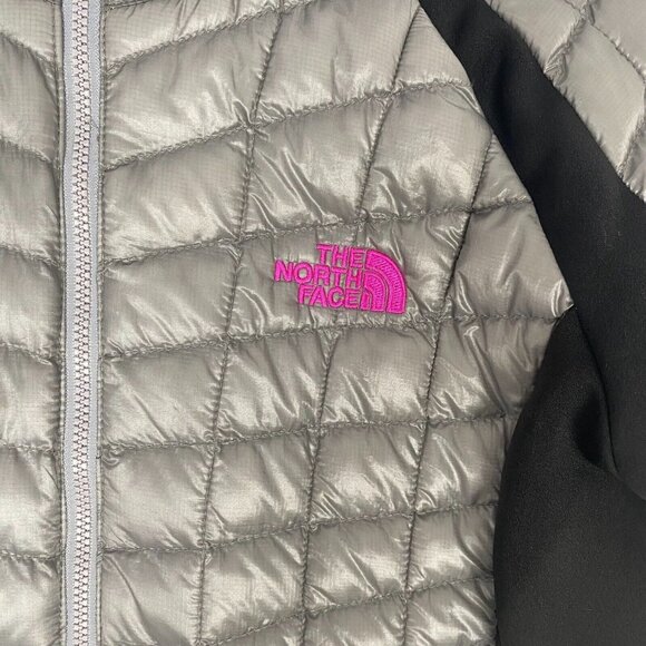 The North Face Women Thermoball Hybrid Jacket gray/black Size M Comfort Pockets - Picture 7 of 12